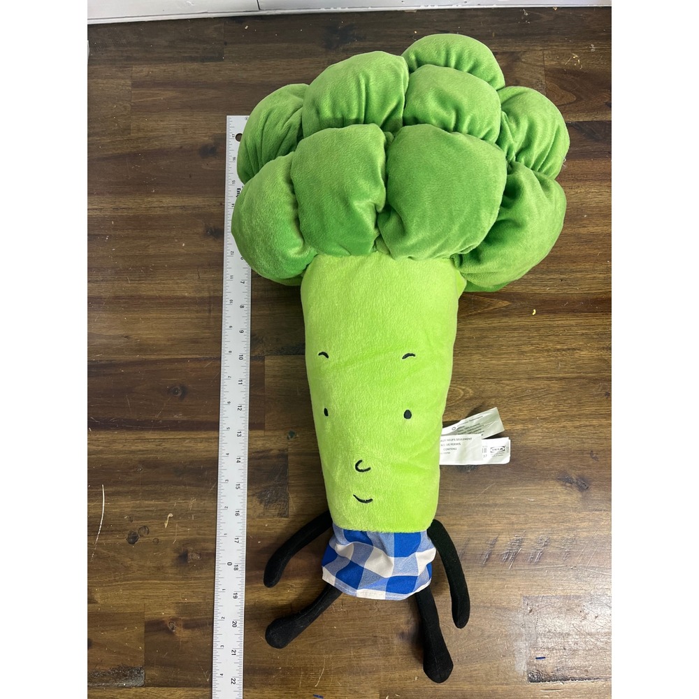 IKEA Torva Broccoli Plush Stuffed Animal Green Vegetable 22 Inch
